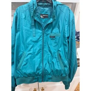 vtg members only teal jacket size 44